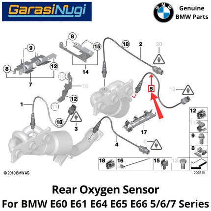 Oxygen Sensor For BMW E60 E64 E65 Lambda Detektor Oksigen Knalpot 530 620 730
