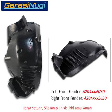 Front Fender Mercy W204 Spakbor Dalam Roda Depan Wheel Housing Covering Karpet Lumpur C180 C200