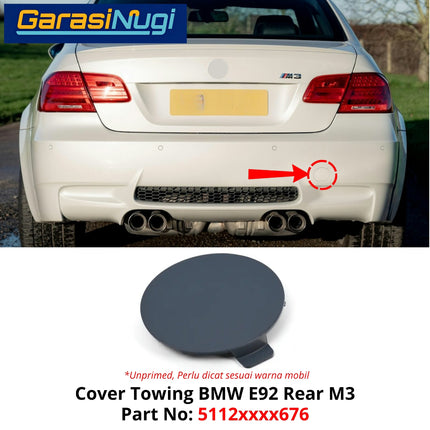 Cover Lubang Towing For BMW E92 Coupe Bumper Tow Derek 335 M3