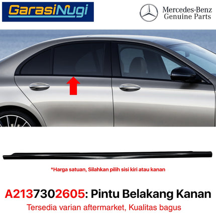 Door Strip For Mercy W213 List Cover Black Pintu Belakang Pelindung Weatherstrip Hitam E200