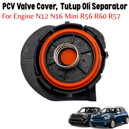PCV Valve Cover Mini Cooper R56 R60 R57 Tutup Oli Separator Repair Kit Mesin N12 N16