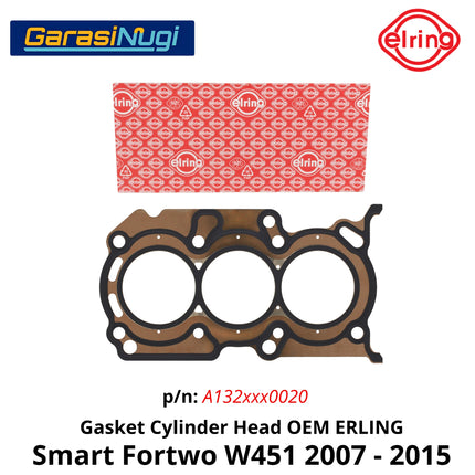 Gasket Cylinder Head Mesin M132 Smart Fortwo W451 Paking Kepala Silinder Original 1320160020 2005 - 2017