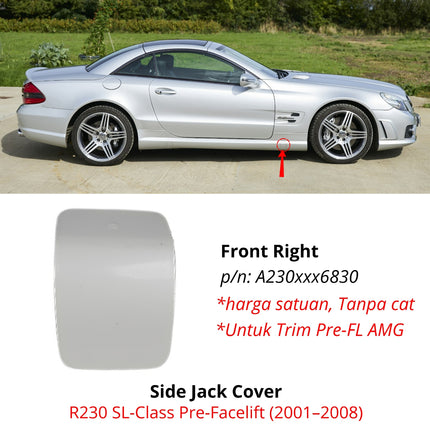 Mercedes R230 Side Jack Point Dongkrak Cover Tutup Samping Original Mercy SL500 SL350