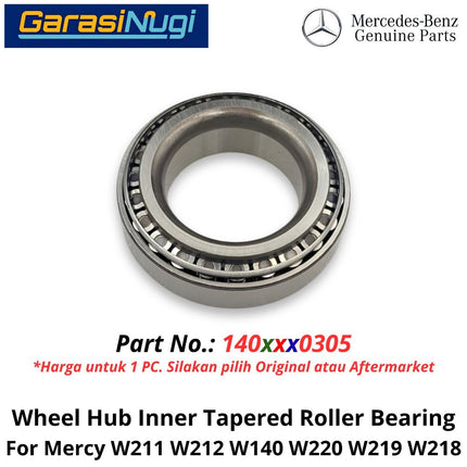 Wheel Hub Mercy W211 W212 W220 W219 Inner Tapered Roller Bearing Bantalan Rol Dalam Hub Roda Depan Mercedes E240 S300 CLS