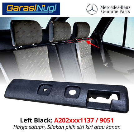 Cover Headrest Mercedes S202 Panel Trim Sandaran Kepala Jok Belakang Original C180 C200 Estate Wagon