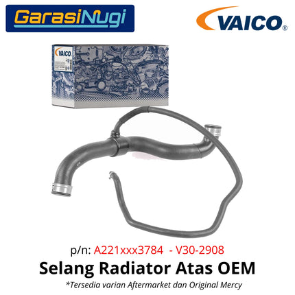 Selang Radiator Atas Mercedes W221 C216 Upper Coolant Hose Original Rubber EPDM S450 S500 CL550