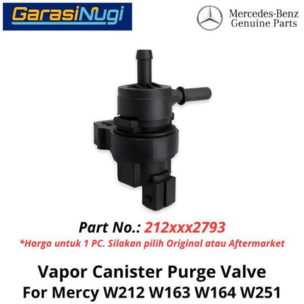 Purge Valve Mercy W212 W163 W164 W251 Katup Pembersih Tabung Uap E200 ML R350