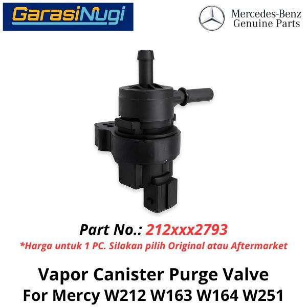 Purge Valve Mercy W212 W163 W164 W251 Katup Pembersih Tabung Uap E200 ML R350
