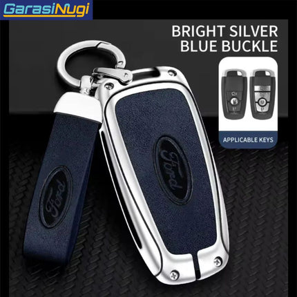Metal Key Case Ford Sarung Kunci Leather