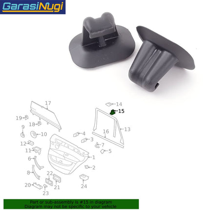 Triangle Sunshade Hook For BMW F25 E70 E90 Klip Pengait Tirai Jendela Belakang Rear Window X3 X5 320