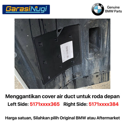 Cover Air Duct For BMW F06 F07 F10 Penutup Saluran Fender Depan Front 520