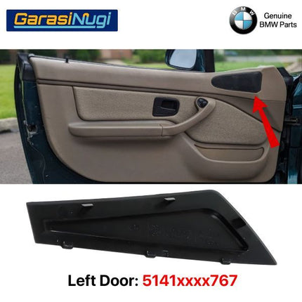 Door Panel Trim For BMW E36 Tutup Ventilasi Pintu Interior Coupe Roadster Z3