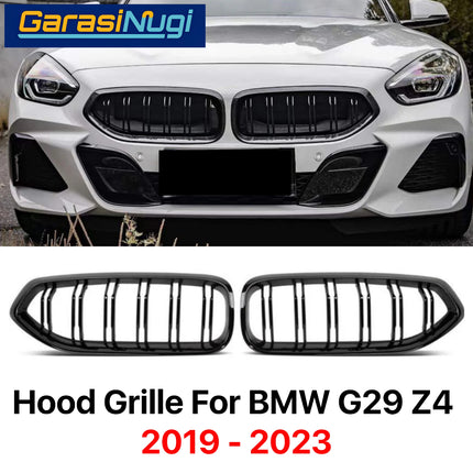 Hood Grille BMW G29 Roadster Kidney Hidung Double Slat Glossy Black Z4
