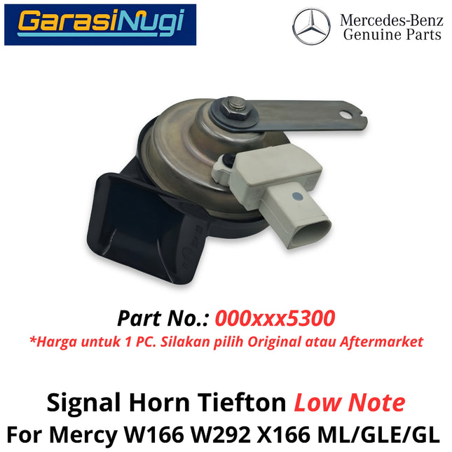 Horn Signal Mercy W166 W292 X166 Low Note Klakson Rendah Mercedes ML GLE GL