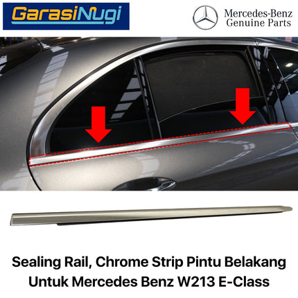 Chrome Strip For Mercy W213 List Cover Pintu Belakang Pelindung Weatherstrip E200