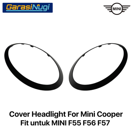 Cover Frame Headlight For Mini Cooper F55 F56 F57 Ring Trim Lampu Depan Original