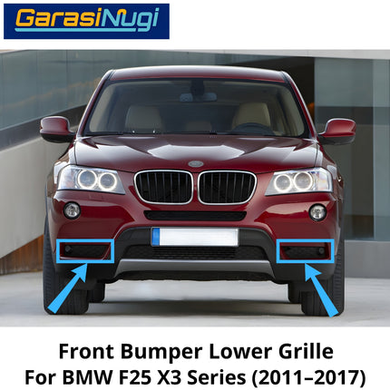 Front Lower For BMW F25 Grille Cover Penutup Bumper Depan Bawah X3