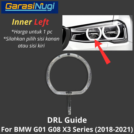 DRL Guide Tube For BMW G01 G08 Angel Eyes LED Light Lampu Senja X3 2018-2021