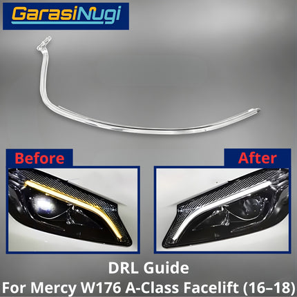 Sein DRL Guide Mercy W176 Facelift LED Eyebrow Light Lampu Alis Mercedes A200