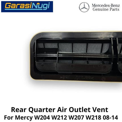 Rear Quarter Mercy W204 W212 W207 W218 Outlet Air Vent Penutup Ventilasi Udara Belakang C200