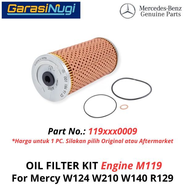 Original Oil Filter For Mercy W124 W210 W140 R129 Saringan Filter C200 E230