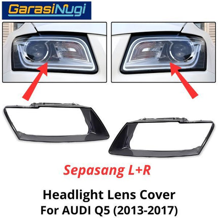 Mika Headlight AUDI Q5 Lens Kaca Cover Lampu Depan 2013-2017
