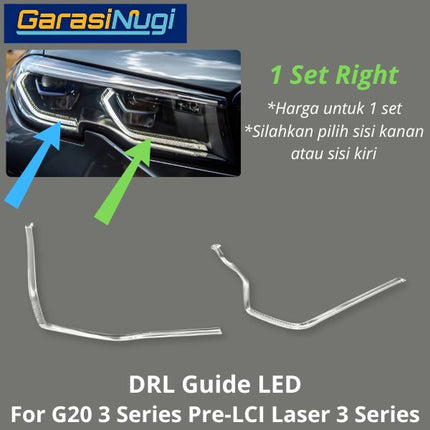 DRL Guide For BMW G20 Pre-LCI Laser Tube Angel Eyes LED Lampu Senja 320 19-22