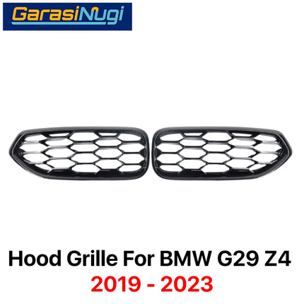 Hood Grille BMW G29 Roadster Kidney Hidung Double Slat Glossy Black Z4