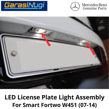 License Plate Lamp Smart Fortwo 451 Assembly Lampu Plat Nomor 2007-2014