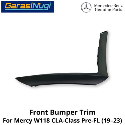 Front Bumper Mercy W118 Pre-Facelift Trim Cover Penutup Bemper Depan Mercedes CLA
