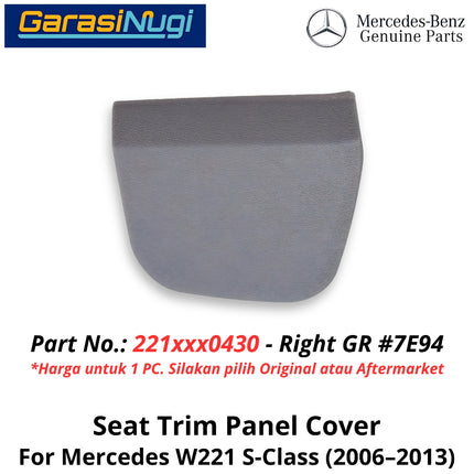 Side Cover Seat Mercy W221 Penutup Samping Jok Depan Mercedes S320