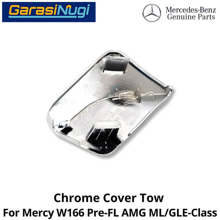 Front Towing Mercy W166 Pre-FL AMG Cover Bumper Tow Tutup Lubang Derek Original Mercedes-Benz GLC