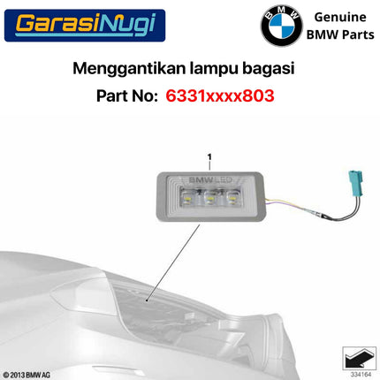 Trunk Lamp For BMW F30 E60 G30 Lampu Bagasi Belakang LED Original 320