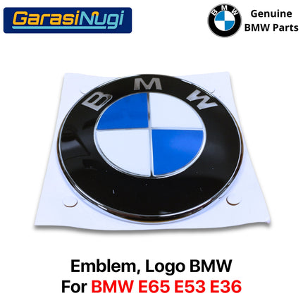 Emblem Trunk Lid For BMW E65 E53 E36 Logo Bagasi Rear Badge Original X5 Z3
