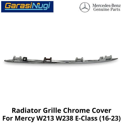Chrome Trim Mercy W213 W238 Mounting Grille Monting Grill Bumper Depan E200