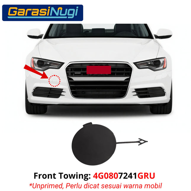 Cover Towing For AUDI A6 Pre-Facelift Bumper Tow Depan Belakang Tutup Lubang Derek C7