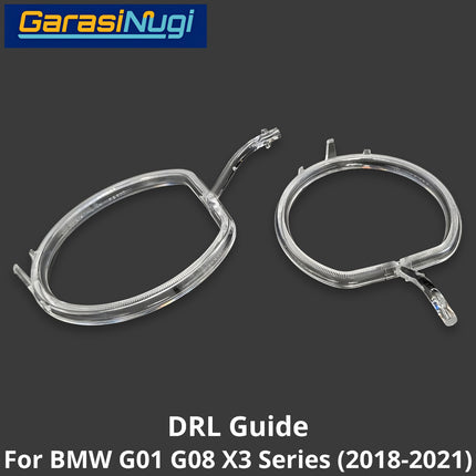 DRL Guide Tube For BMW G01 G08 Angel Eyes LED Light Lampu Senja X3 2018-2021