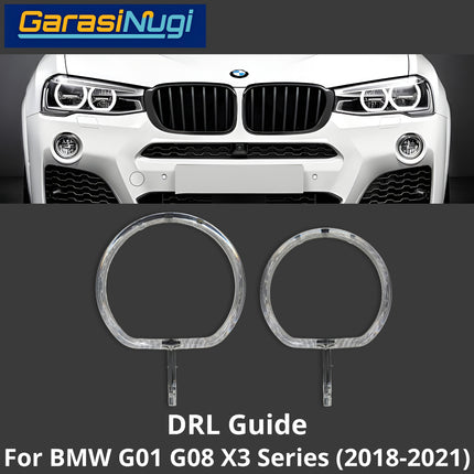 DRL Guide Tube For BMW G01 G08 Angel Eyes LED Light Lampu Senja X3 2018-2021