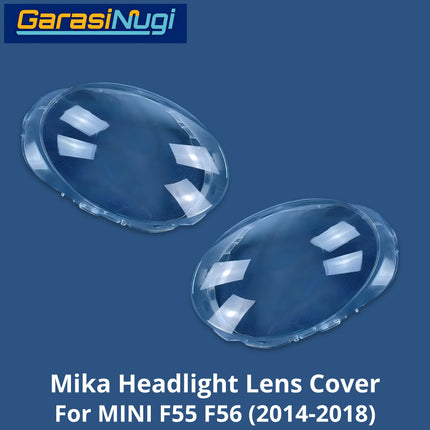 Mika Headlight For MINI Cooper F55 F56 Lens Kaca Cover Lampu Depan 2014-2018