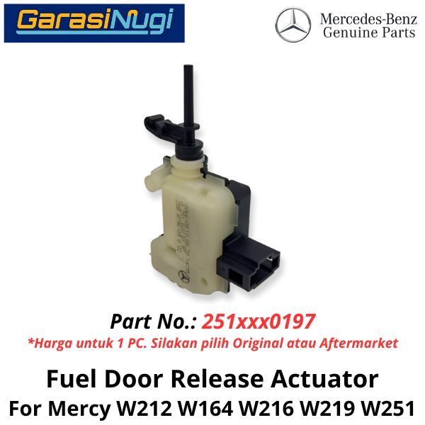Fuel Door Mercy W212 W164 W219 Release Actuator Kunci Penutup Tangki Bahan Bakar E200
