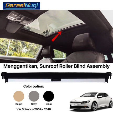 Roller Blind For Volkswagen Scirocco Sunroof Curtain Assembly Tirai Penutup 2009 - 2018