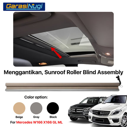 Roller Blind For Mercy W166 X166 Sunroof Curtain Assembly Tirai Penutup GL ML