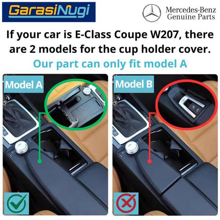 Cup Cover Mercy W204 W212 W207 Console Botol Konsol Original Mercedes C200 E200 CLK