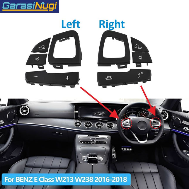 Steering Wheel Button Mercedes W213 W238 Pre FL Tombol Stir Pengatur Volume Suara E200 E300