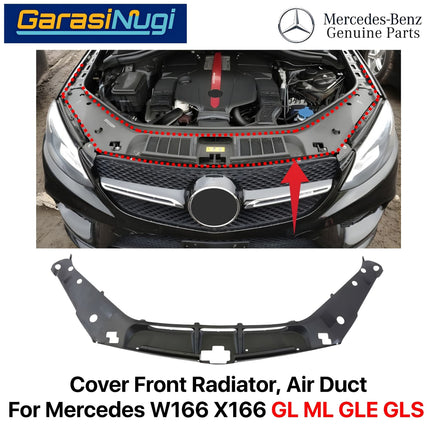 Cover Front Radiator For Mercy W166 X166 Panel Penopang Kap Mesin ML GLE