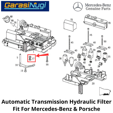 Universal Automatic Transmission Filter For Mercedes-Benz Saringan Katup Transmisi Otomatis
