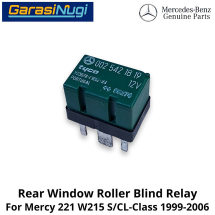 Rear Window 12V Mercy W220 W215 Roller Blind Relay Relai Tirai Gulung Belakang S500 CL