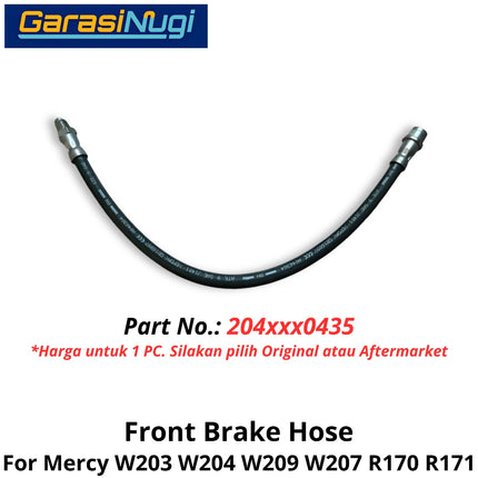 Brake Hose Mercy W203 W209 W207 R171 Selang Rem Kaliper Depan Mercedes C200 CLA CLK SLK