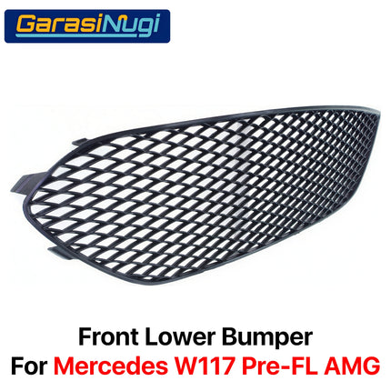 Front Lower Fog Trim Mercy W117 Pre-FL AMG Penutup Bemper Bawah Depan CLA