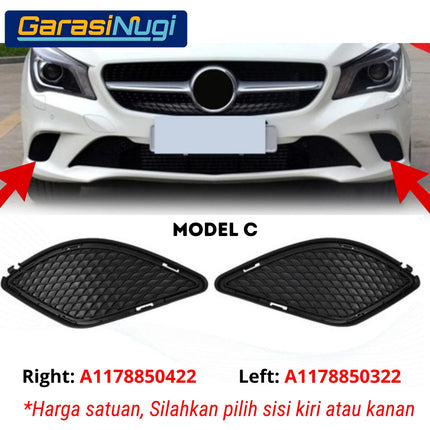 Front Lower Fog Trim Mercy W117 Pre-FL AMG Penutup Bemper Bawah Depan CLA